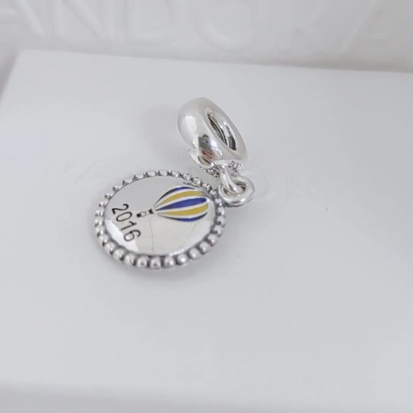 Pandora 2016 World Hot Air Balloon Exclusive Dangle Charm S925 Silver with box - Picture 9 of 11